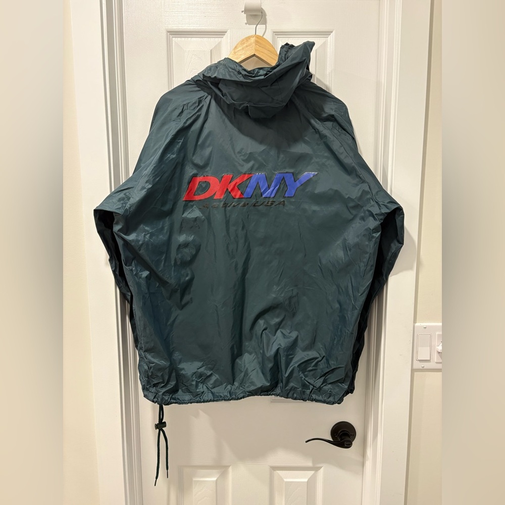 Vintage DKNY Windbreaker Jacket Mens Medium Pullover